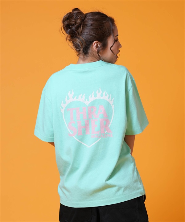 THRASHER スラッシャー 半袖 Tシャツ レディース バックプリント プリントSSTEE 262TH2ST086 ムラサキスポーツ限定