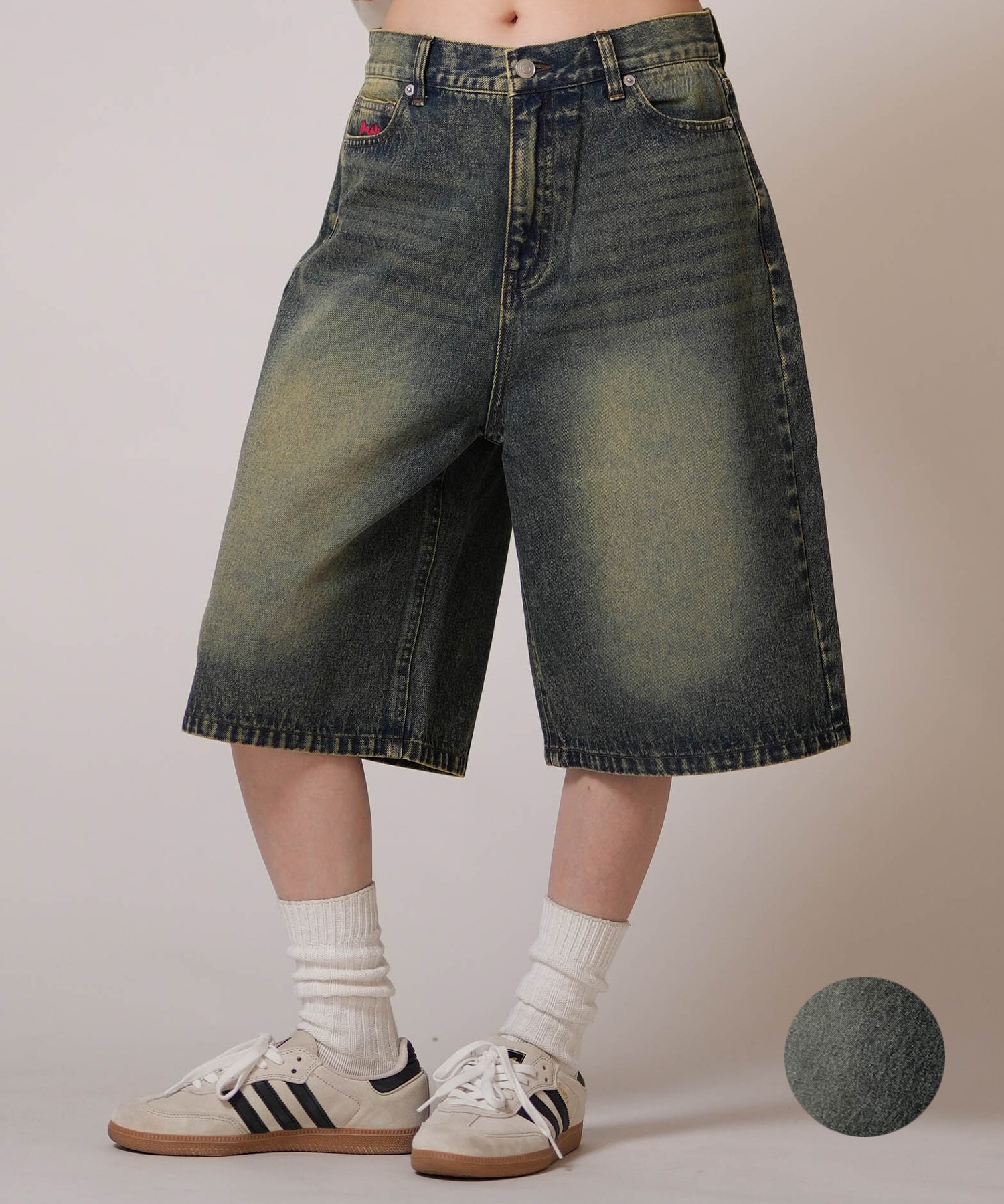 THRASHER スラッシャー ハーフパンツ レディース デニム Gパン