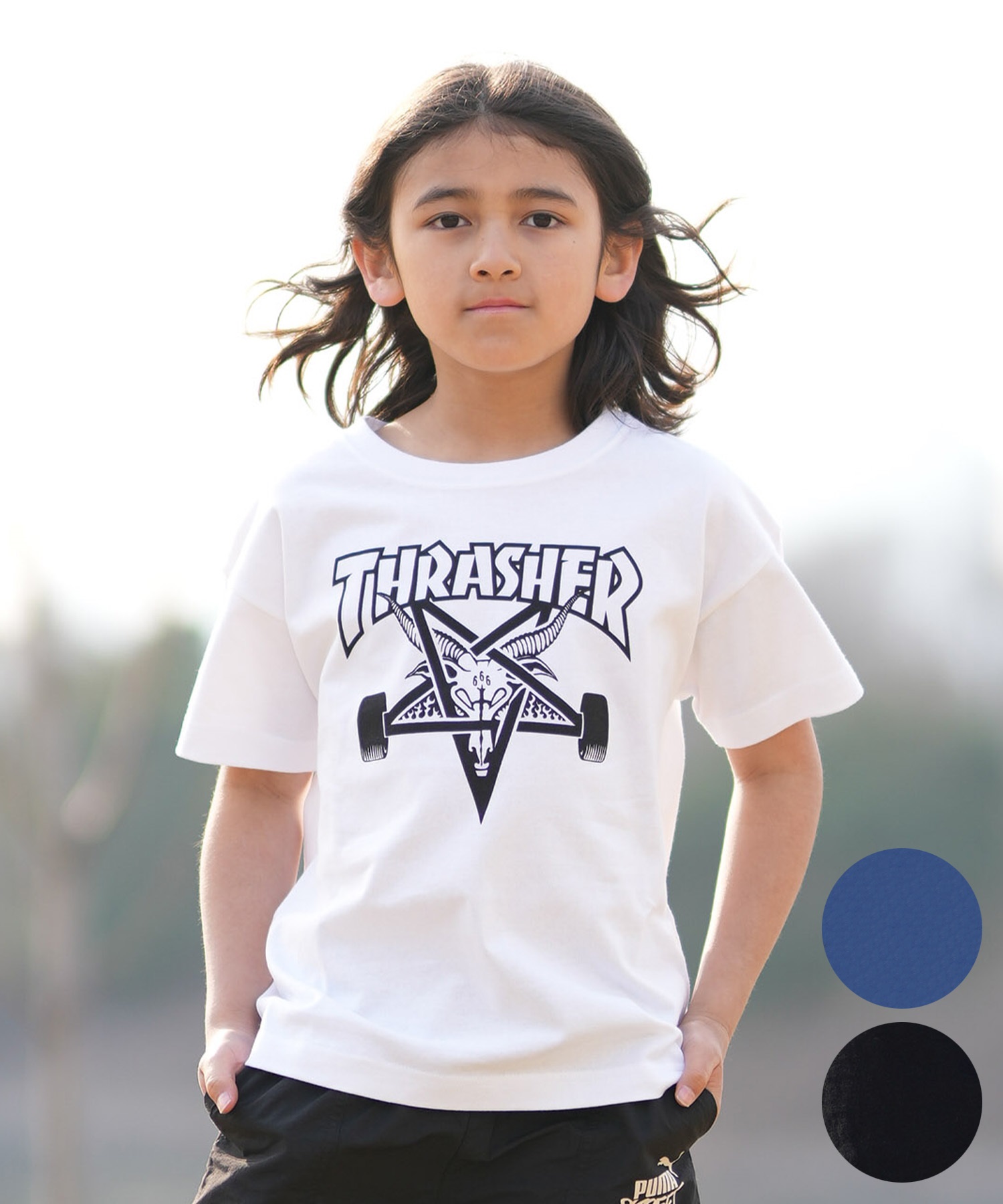 THRASHER スラッシャー 半袖 Tシャツ キッズ ジュニア 子供 26MS905-42