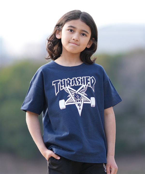 THRASHER スラッシャー 半袖 Tシャツ キッズ ジュニア 子供 26MS905-42