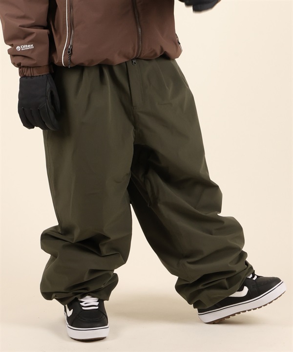 DIMITO ディミト バンデッドワイドパンツ BANDED WIDE PANTS スノーボード ウェア パンツ カスタムパターン ユニセックス 26-27 早期購入 店頭受取対象外