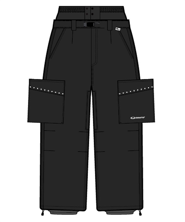 DIMITO ディミト スタッドパンツ STUD 2L PANTS スノーボード ウェア パンツ スーパーワイドフィット ユニセックス 26-27 早期購入 店頭受取対象外