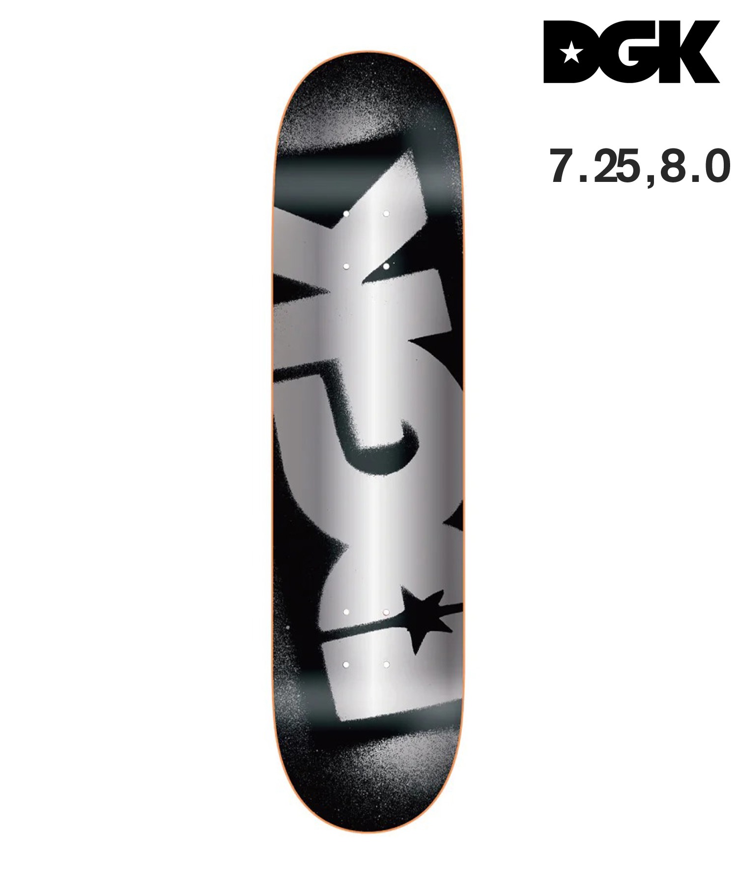 DGK ディージーケー スケートボード デッキ キッズ,大人 7.25,8.0inch OG LOGO TEAM ムラサキスポーツ 初心者(TEAM-8inch)