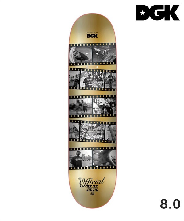 DGK ディージーケー IT'S OFFICIAL FRAMES スケートボード デッキ 8 インチ スケボー 初心者 おすすめ ムラサキスポーツ