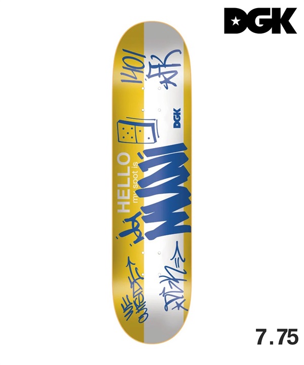 DGK ディージーケー MY SPOT IS MUNI スケートボード デッキ 8 インチ スケボー 初心者 おすすめ ムラサキスポーツ