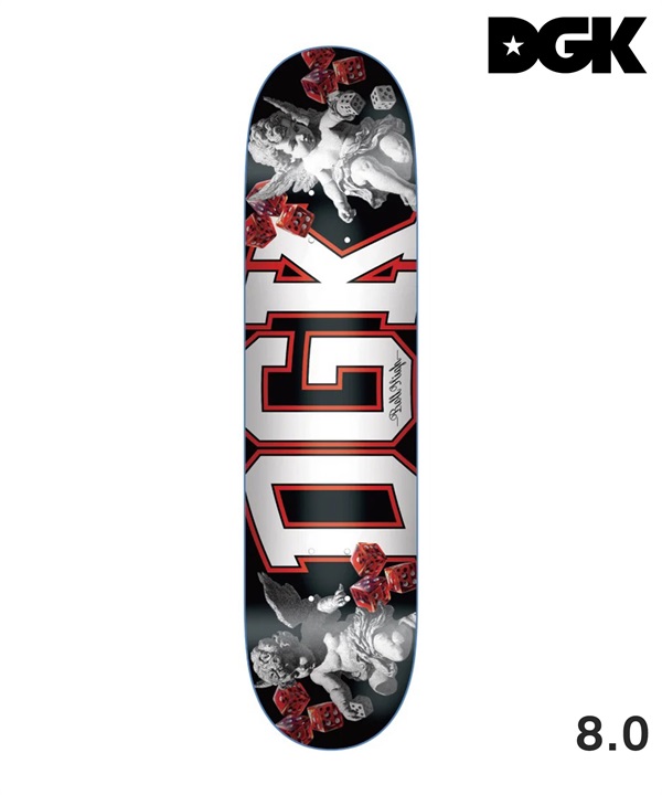 DGK ディージーケー ROLL HIGH スケートボード デッキ 8.0 インチ 初心者 おすすめ