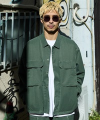 DEAR LAUREL ディアローレル ジャケット メンズ DOT DOBBY WORK JACKET DL26S-0102(OLV-M)