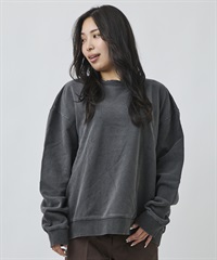 DEAR LAUREL ディアローレル トレーナー スウェット メンズ ピグメント加工 無地 裏毛 DL26F-1101(BLK-M)