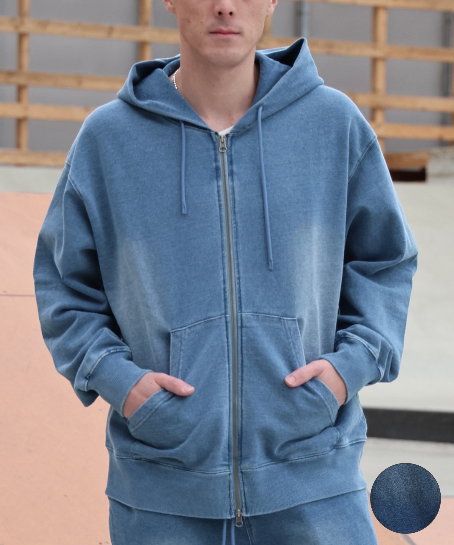 DEAR LAUREL ディアローレル ジップアップ パーカー メンズ 裏毛