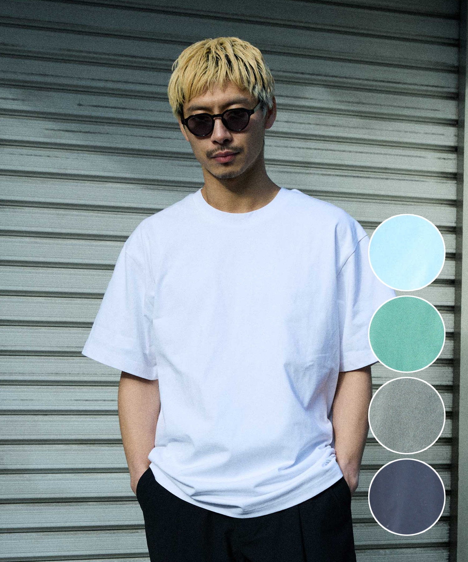 DEAR LAUREL ディアローレル 半袖 Tシャツ メンズ HIGH COOL T DL26S-2102 ムラサキスポーツ限定(BLK-M)