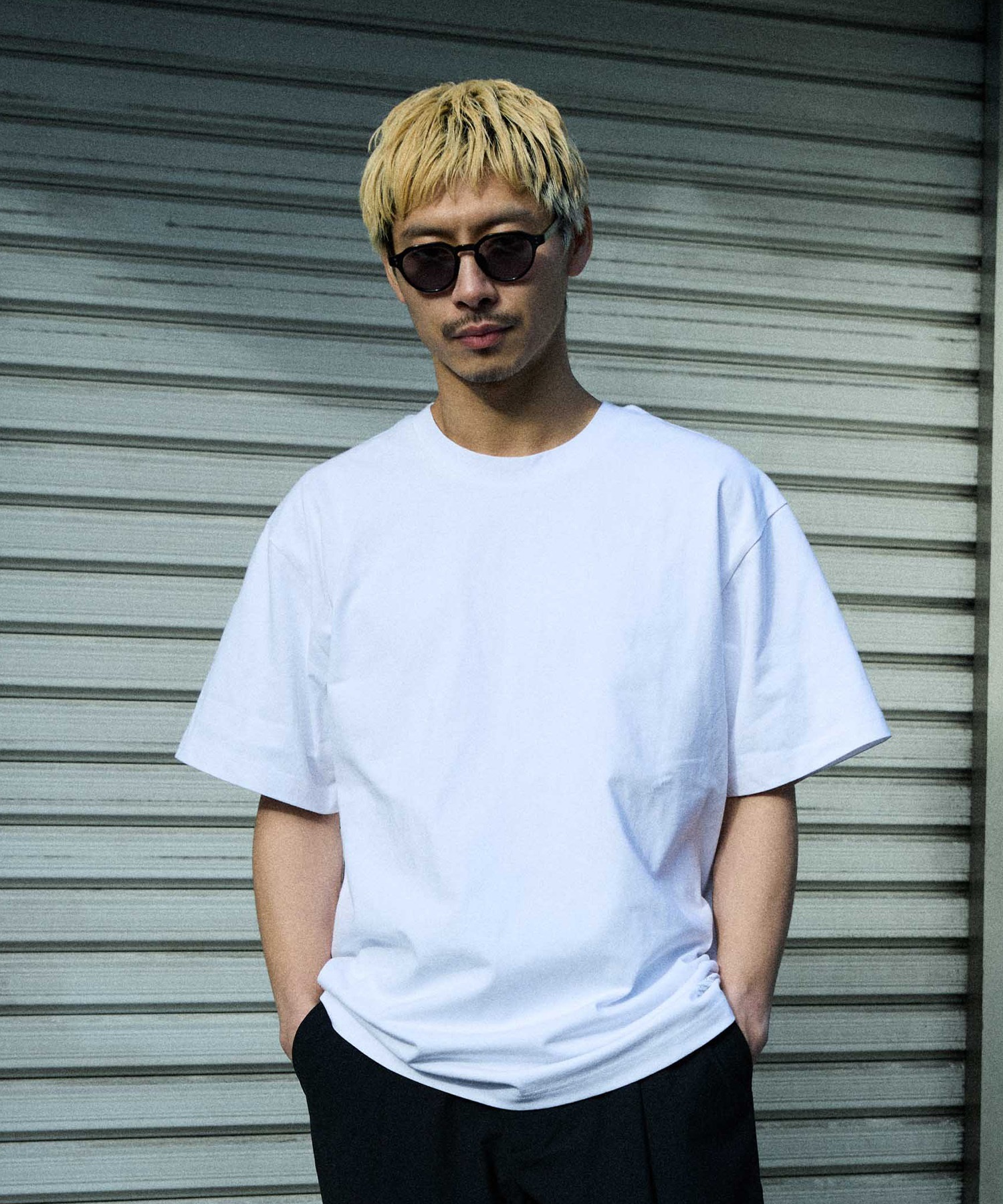 DEAR LAUREL ディアローレル 半袖 Tシャツ メンズ HIGH COOL T DL26S-2102 ムラサキスポーツ限定(WHT-M)
