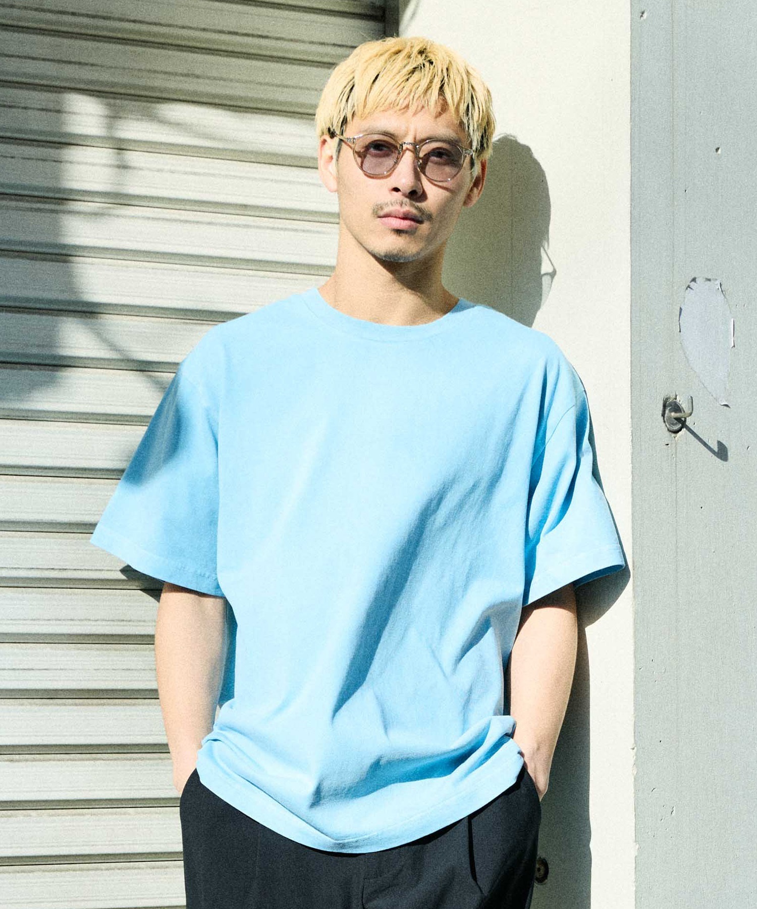 DEAR LAUREL ディアローレル 半袖 Tシャツ メンズ HIGH COOL T DL26S-2102 ムラサキスポーツ限定(BLU-M)