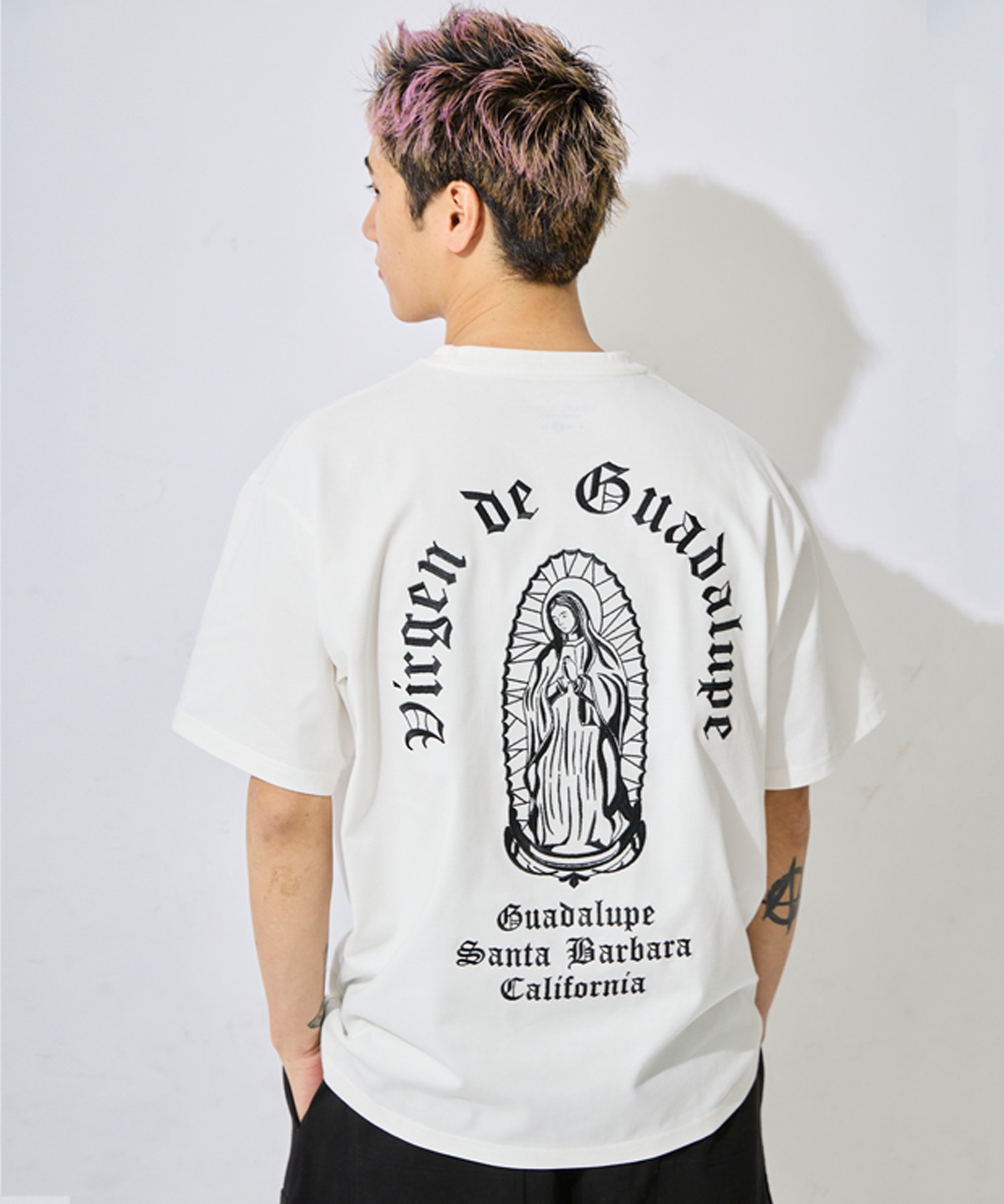 リアン　テラヘルツ×ラジウムTシャツ DEAR LAUREL ディアローレル 半袖 Tシャツ メンズ バックプリント