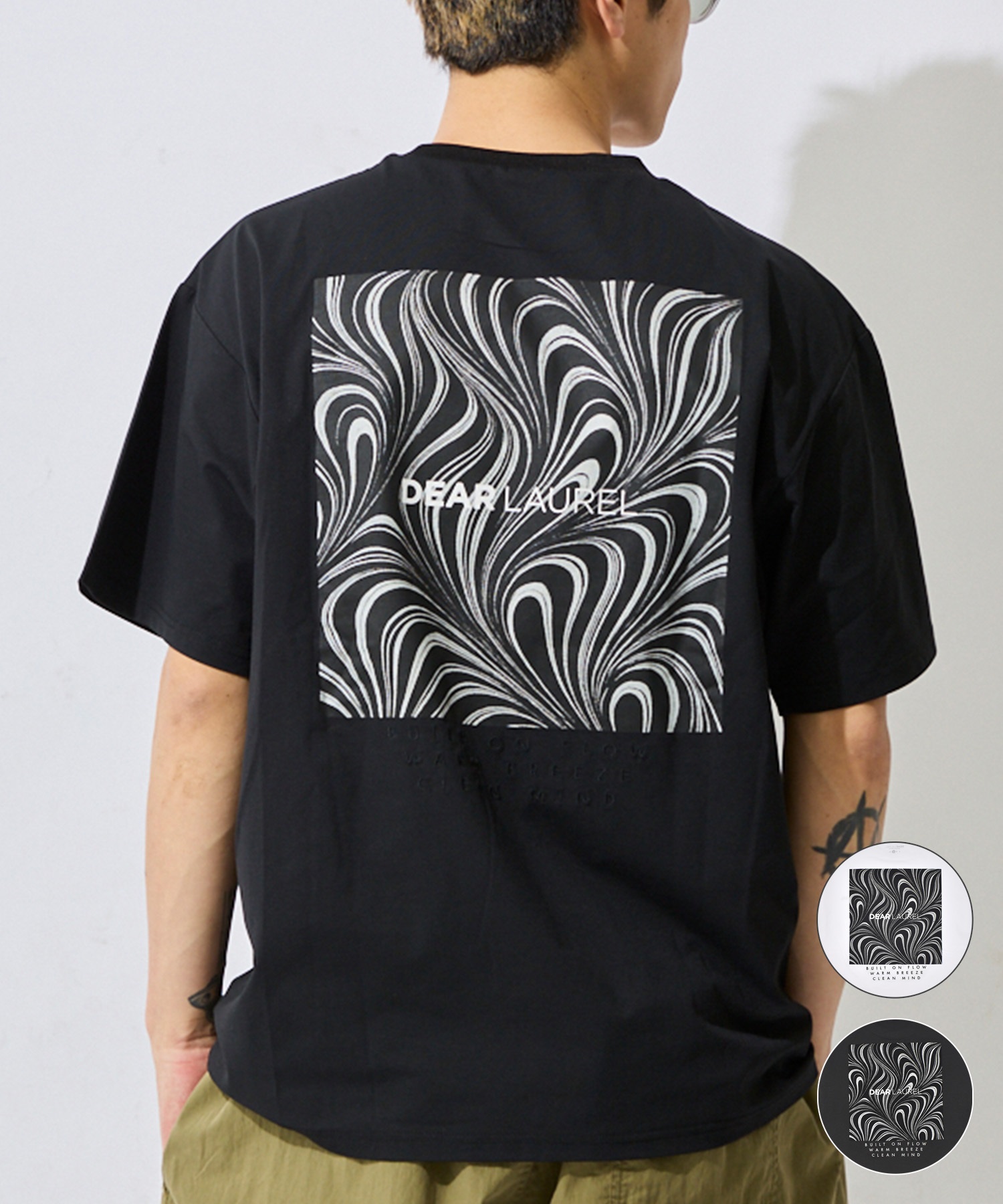 DEAR LAUREL ディアローレル 半袖 Tシャツ メンズ ロゴ グラフィック