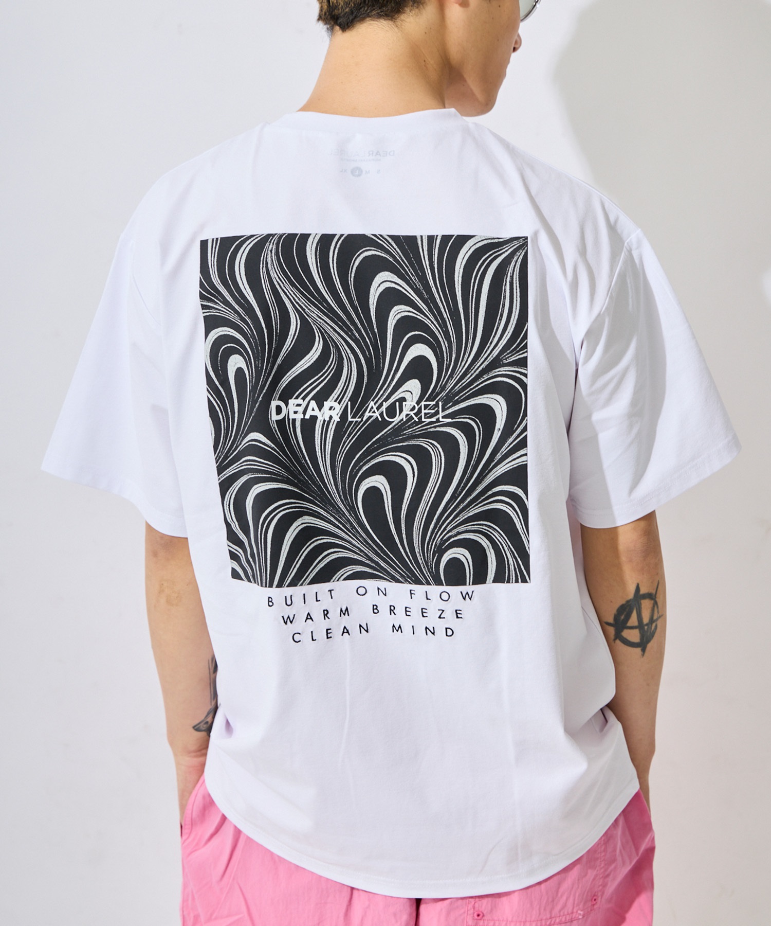 DEAR LAUREL ディアローレル 半袖 Tシャツ メンズ ロゴ グラフィック