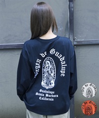DEAR LAUREL ディアローレル 長袖 Tシャツ ロンT メンズ バックプリント DL26F-2201(WHT-M)