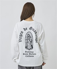 DEAR LAUREL ディアローレル 長袖 Tシャツ ロンT メンズ バックプリント DL26F-2201(WHT-M)