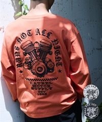 DEAR LAUREL ディアローレル 長袖 Tシャツ ロンT メンズ バックプリント DL26F-2203(WHT-M)