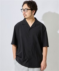 DEAR LAUREL ディアローレル 半袖 シャツ メンズ シンプル D26S2401(BLK-M)