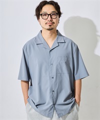 DEAR LAUREL ディアローレル 半袖 シャツ メンズ シンプル D26S2401(BLU-M)