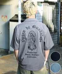 DEAR LAUREL ディアローレル 半袖 シャツ メンズ LETTER SOUL MARIA SHIRT DL26S-2404(BLK-M)