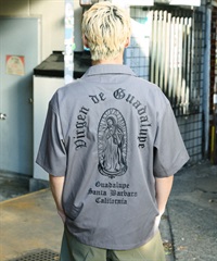 DEAR LAUREL ディアローレル 半袖 シャツ メンズ LETTER SOUL MARIA SHIRT DL26S-2404(CHA-M)