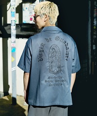DEAR LAUREL ディアローレル 半袖 シャツ メンズ LETTER SOUL MARIA SHIRT DL26S-2404(NVY-M)