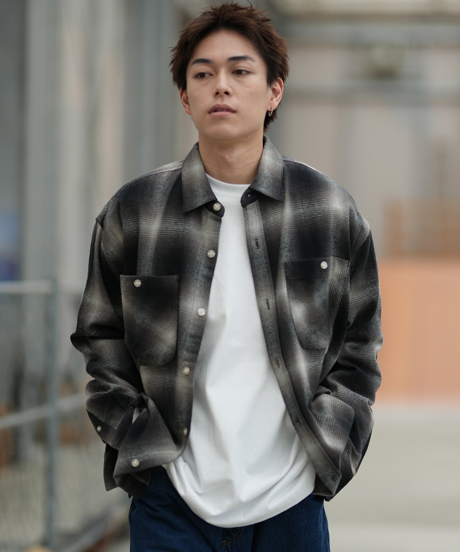 DEAR LAUREL ディアローレル 長袖 シャツ メンズ チェック HERITAGE