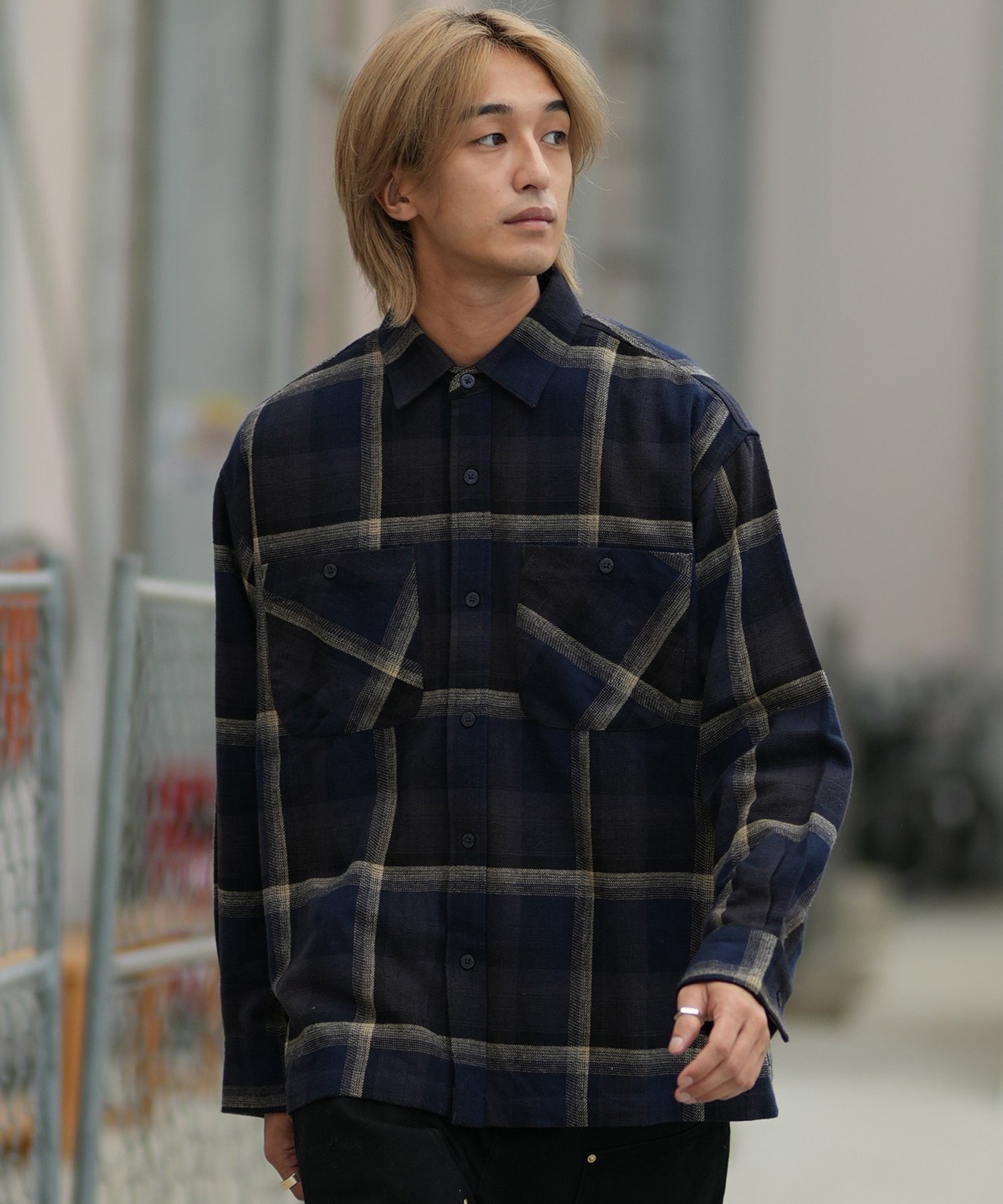 DEAR LAUREL ディアローレル 長袖 シャツ メンズ チェック HERITAGE