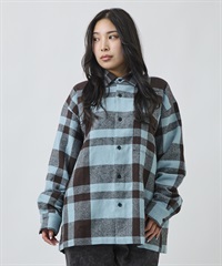 DEAR LAUREL ディアローレル 長袖 シャツ メンズ ネルシャツ チェックシャツ DL26F-2602(BLU-M)