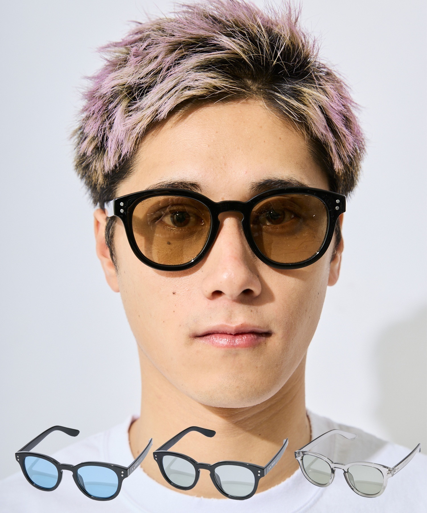 DEAR LAUREL ディアローレル サングラス メンズ レディース 調光 偏光 LIOR DL2956(BK-BL-ONE)