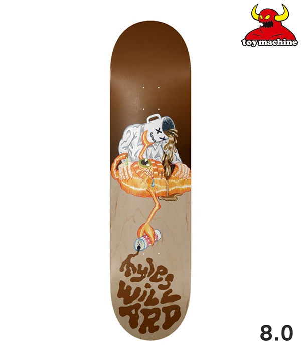 TOY MACHINE トイマシーン スケートボード デッキ 8.0inch WILLARD FORCED COFFEE 初心者 スケボー