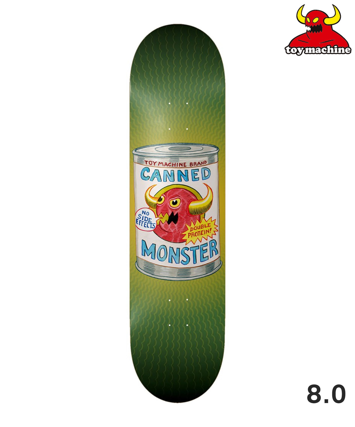 TOY MACHINE トイマシーン スケートボード デッキ 8.0inch CANNED