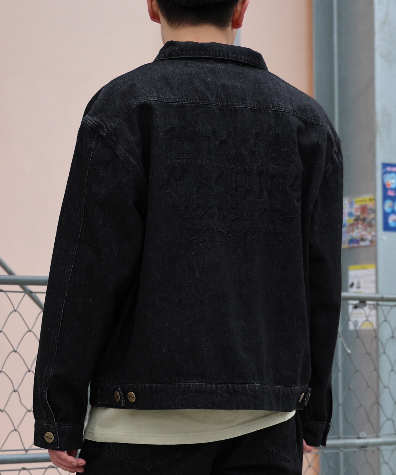 TOY MACHINE トイマシーン アウター メンズ デニム ジャケット MTMPGJK1(BLK-M)