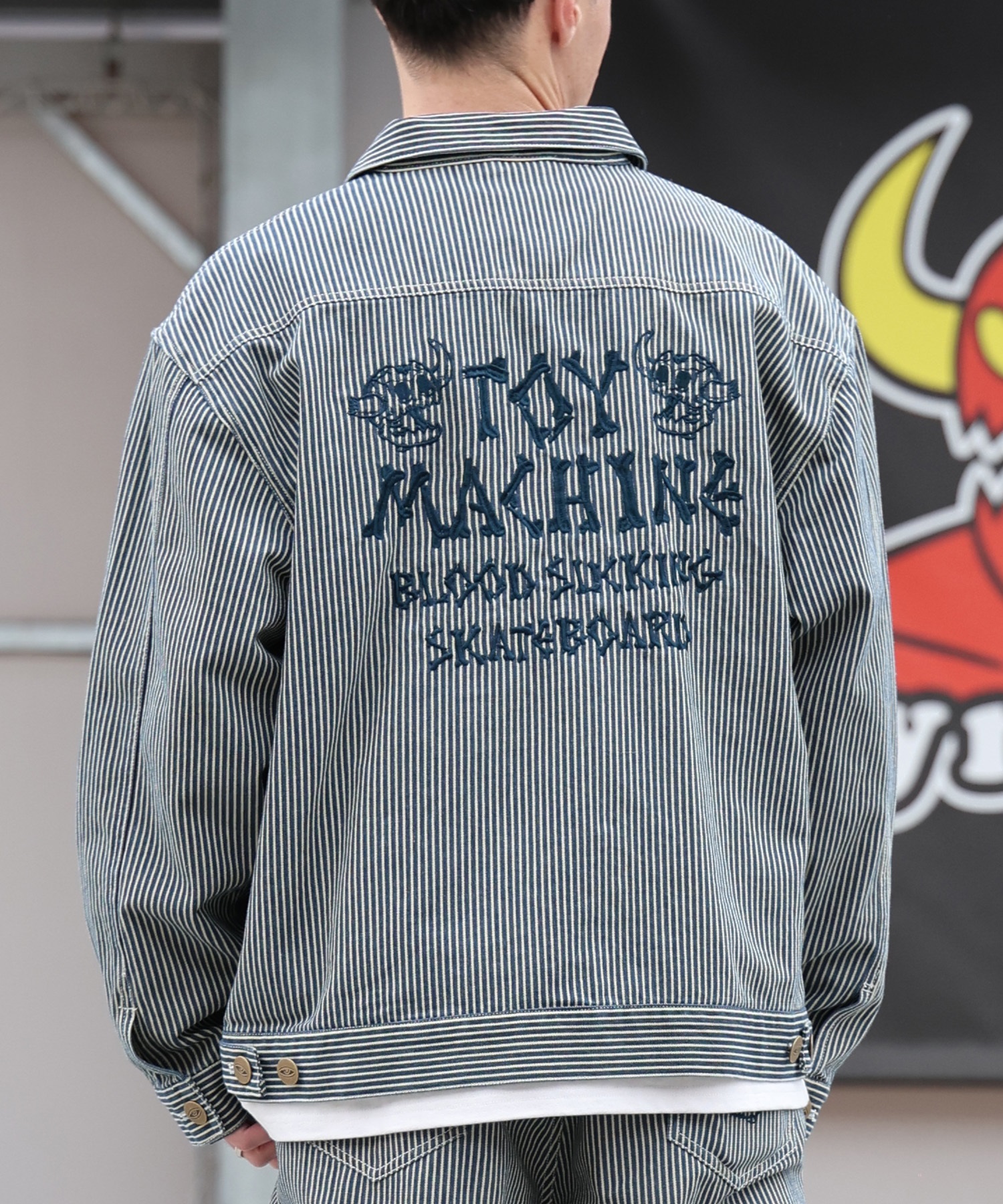 TOY MACHINE トイマシーン アウター メンズ デニム ジャケット MTMPGJK1(HCRY-M)