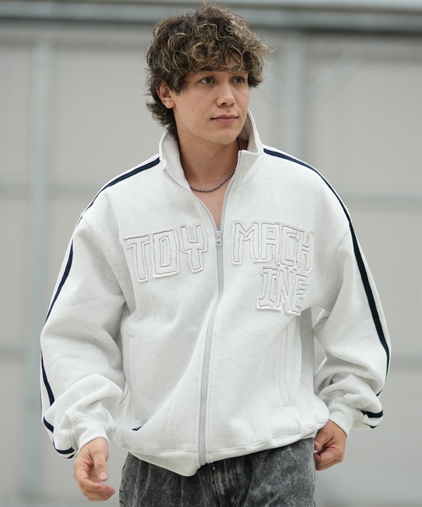 TOY MACHINE トイマシーン ジャージ トラックジャケット トレーナー スウェット メンズ ロゴ 裏起毛 SWEAT TRACK JACKET MTMFGSW10 ムラサキスポーツ限定