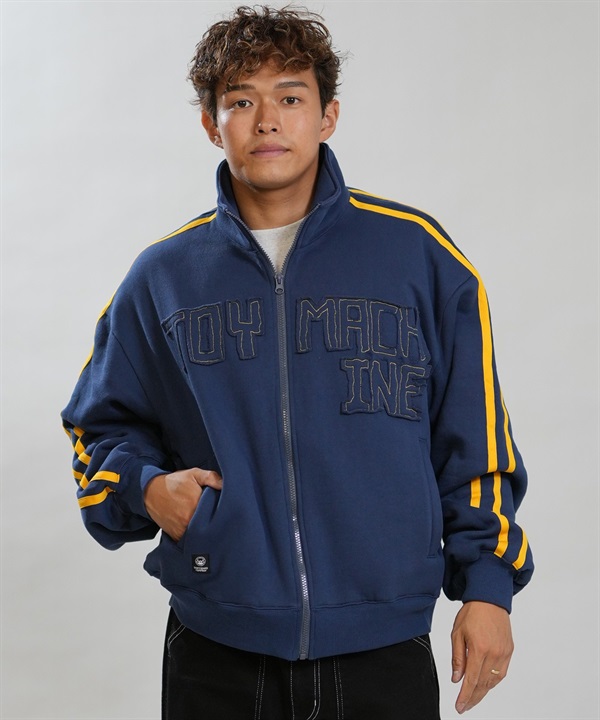 TOY MACHINE トイマシーン ジャージ トラックジャケット トレーナー スウェット メンズ ロゴ 裏起毛 SWEAT TRACK JACKET MTMFGSW10 ムラサキスポーツ限定