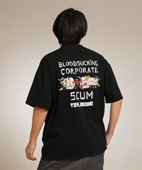 TOY MACHINE トイマシーン 半袖 Tシャツ メンズ バックプリント LIVING