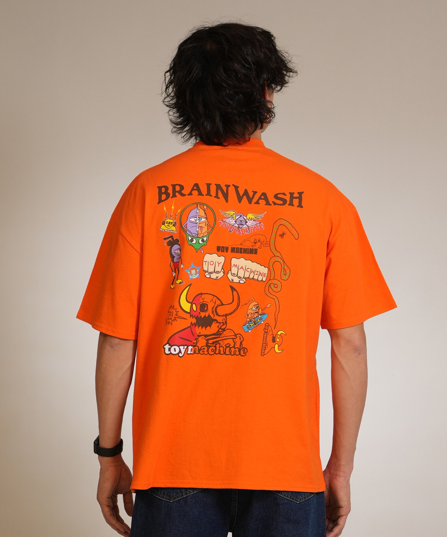 TOY MACHINE トイマシーン 半袖 Tシャツ メンズ バックプリント ALL