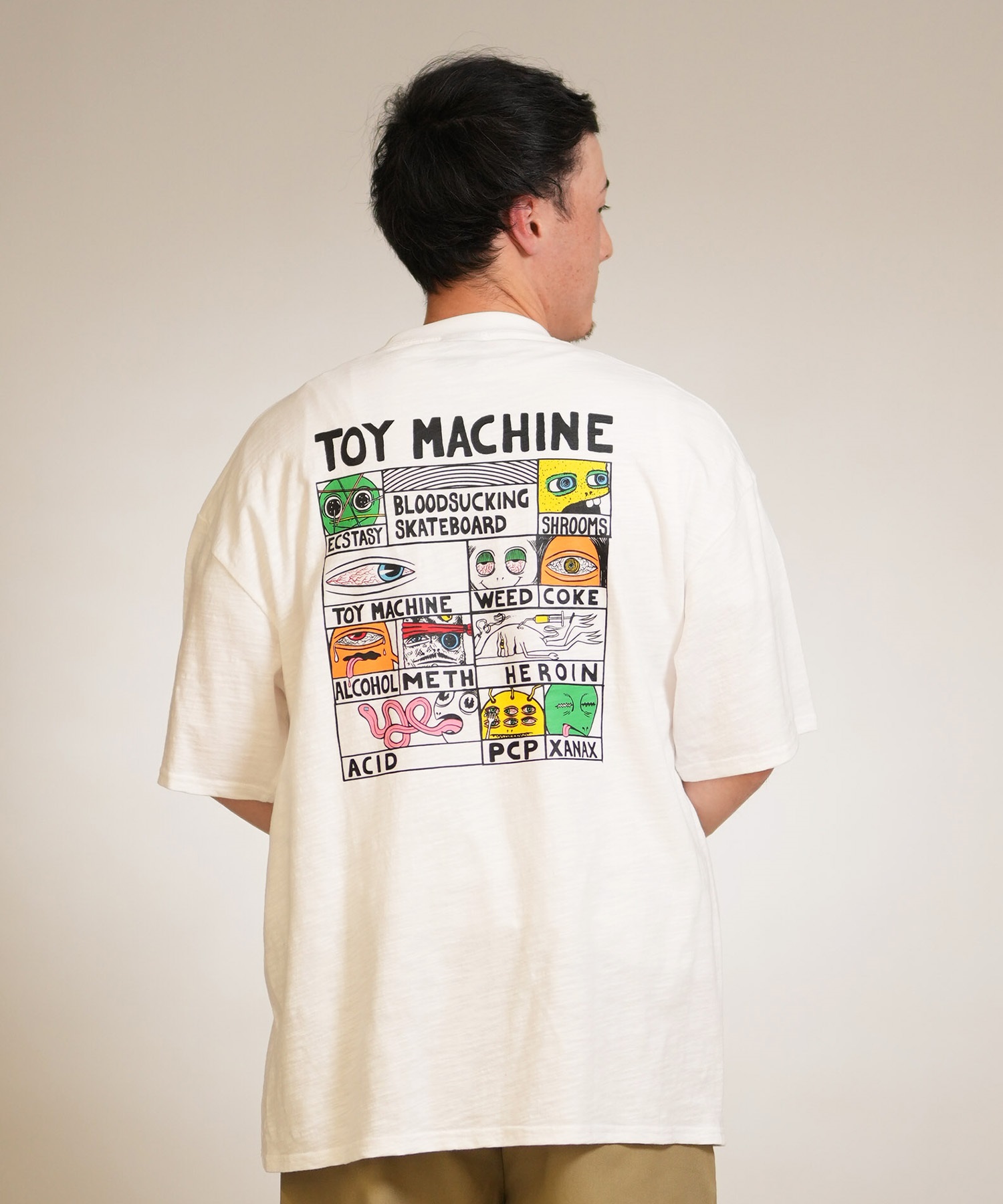 TOY MACHINE トイマシーン 半袖 Tシャツ メンズ バックプリント