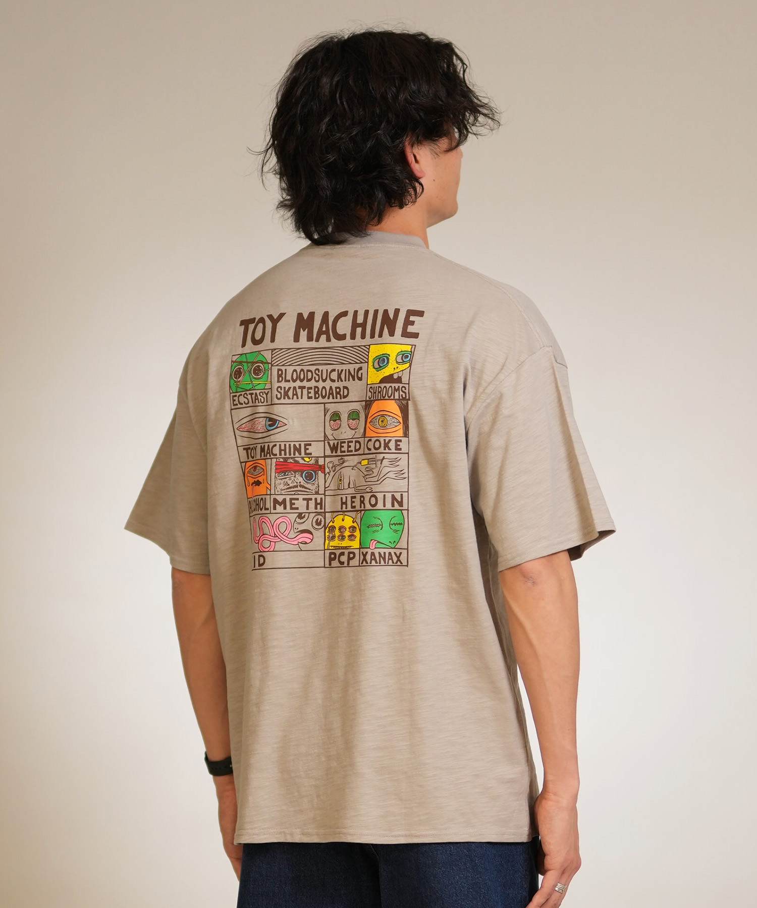 TOY MACHINE トイマシーン 半袖 Tシャツ メンズ バックプリント