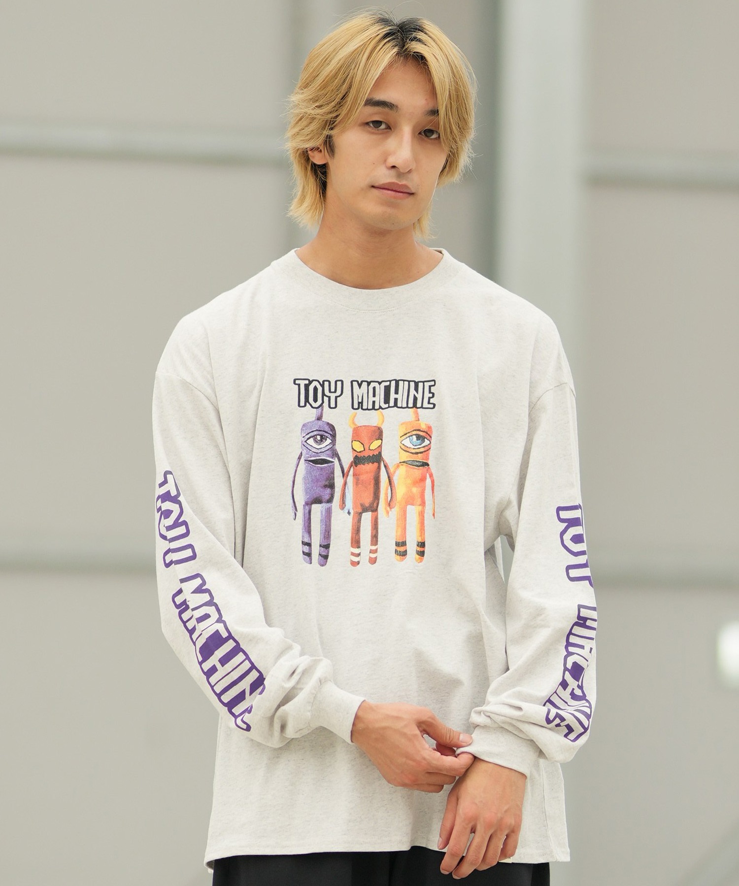 TOY MACHINE トイマシーン 長袖 Tシャツ ロンT メンズ オーバーサイズ