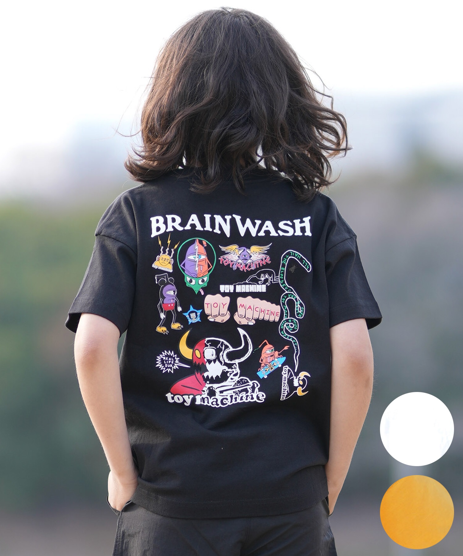 TOY MACHINE トイマシーン 半袖 Tシャツ キッズ ジュニア バック