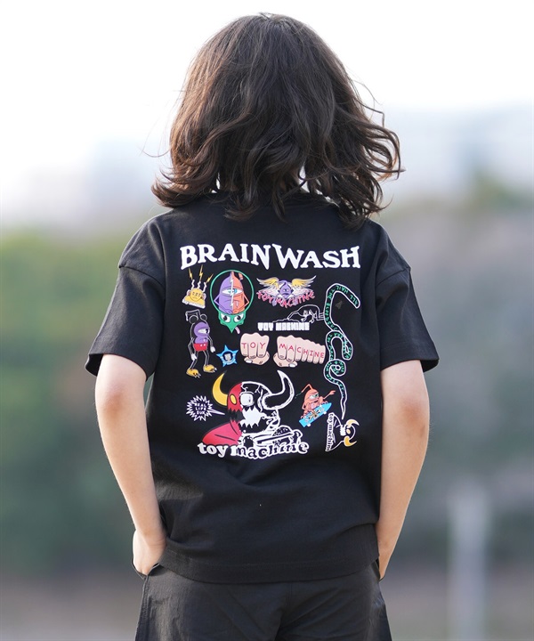 TOY MACHINE トイマシーン 半袖 Tシャツ キッズ ジュニア バックプリント 26MS402-42