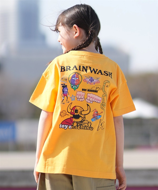 TOY MACHINE トイマシーン 半袖 Tシャツ キッズ ジュニア バックプリント 26MS402-42