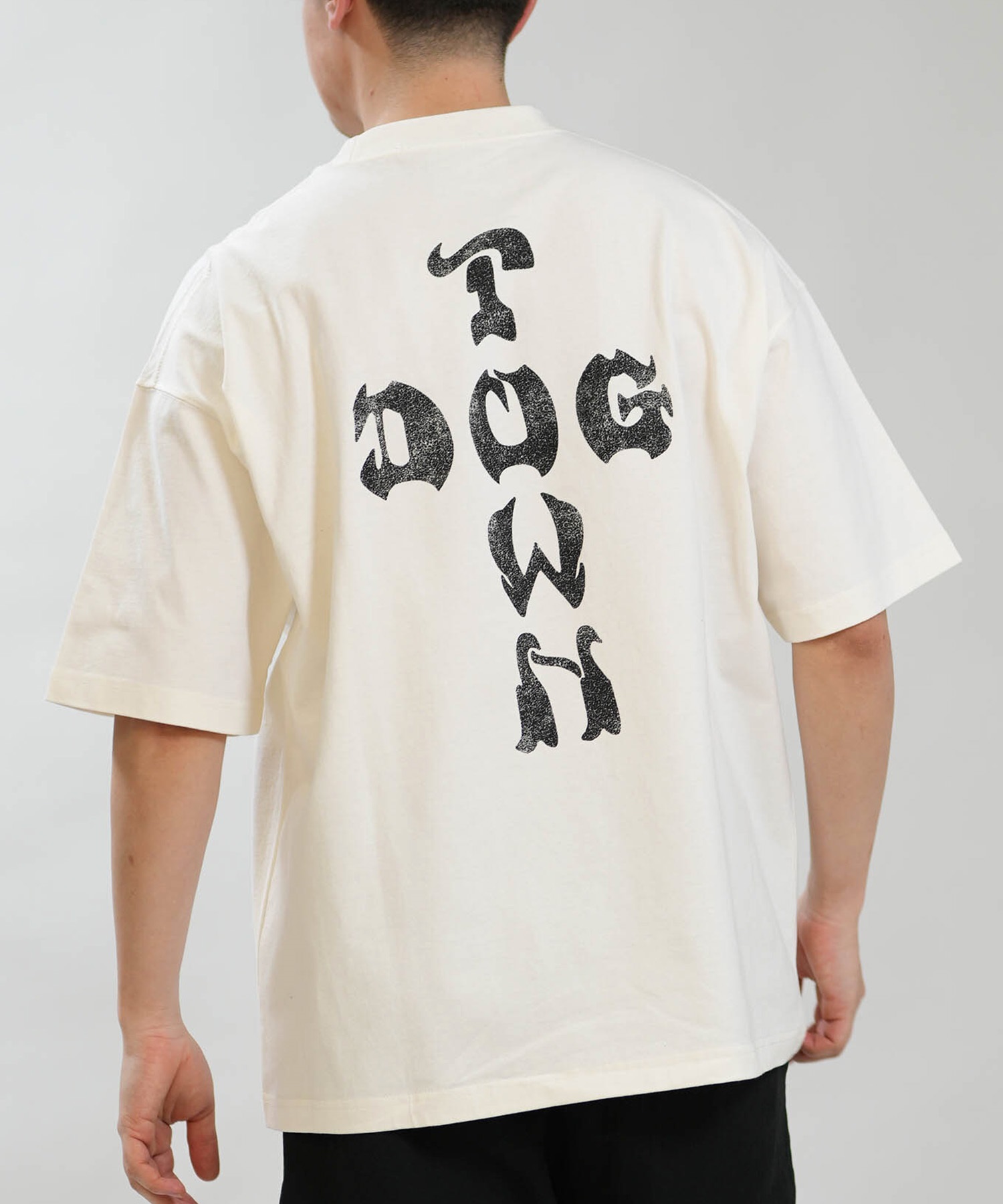 DOGTOWN ドッグタウン 半袖 Tシャツ メンズ バックプリント 古着風