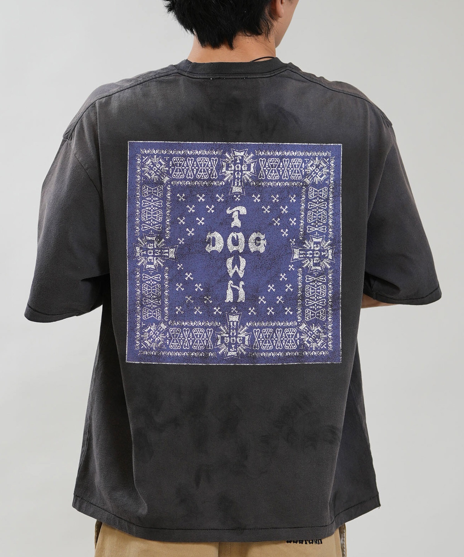 DOGTOWN ドッグタウン 半袖 Tシャツ メンズ バックプリント バンダナ