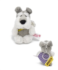 NICI ニキ キーホルダー キーリング シュナウザー ムラサキスポーツショッパー 92298(Schnauzer-ONE)