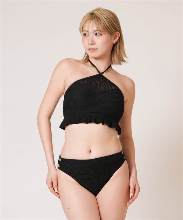Beach Queen ビーチクイーン 水着 ビキニ レディース クロシェ フリル ニット ダイヤブラビキニ 413020