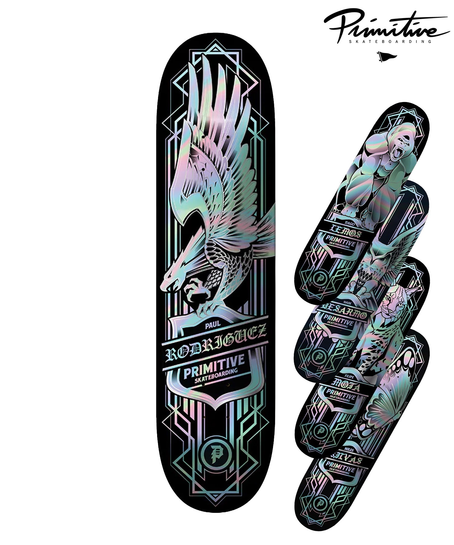 PRIMITIVE プリミティブ SPECTRA FOIL PRO スケートボード デッキ 7.75